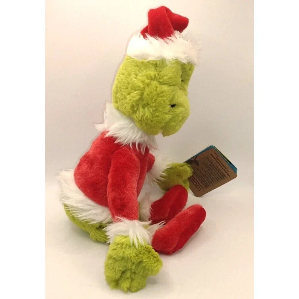 Aurora Grinch Santa Claus Stuffed Plush Toy # 15900 w/ Paper Tag 15 inches